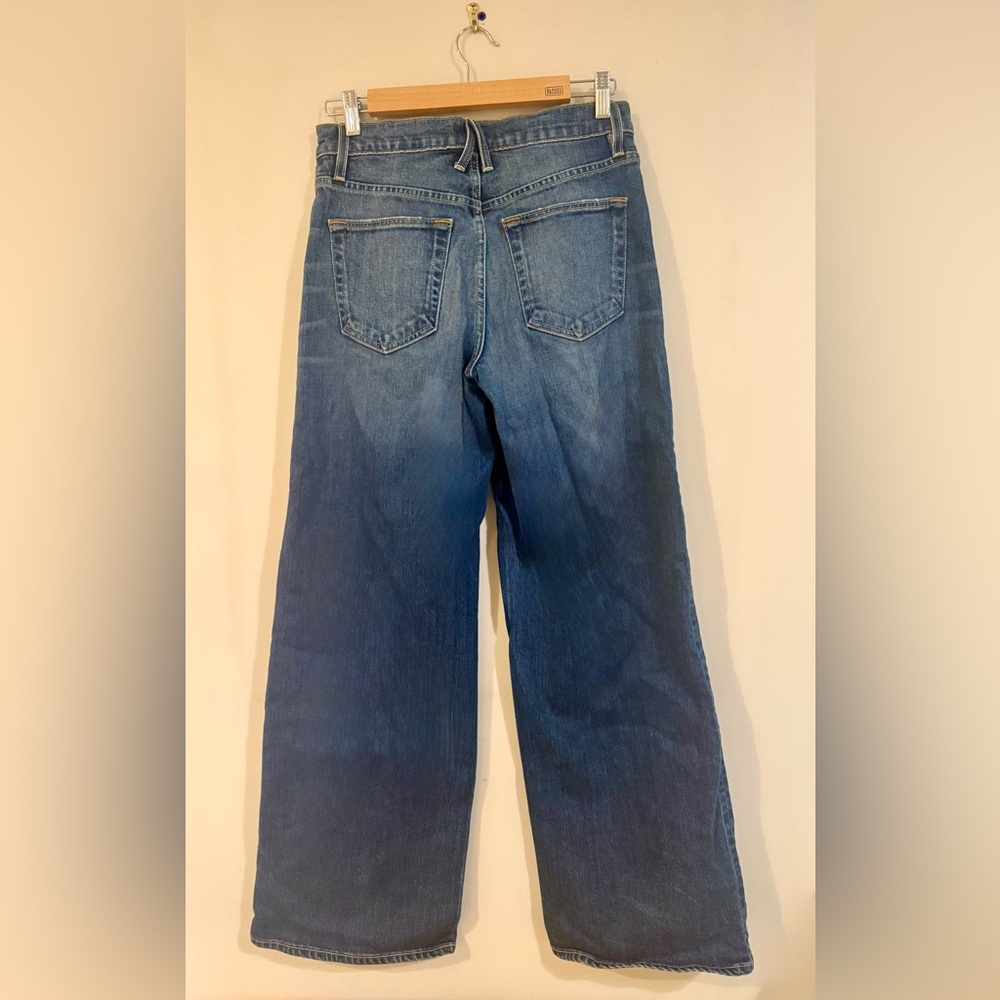 SLVRLAKE High Rise, Wide-Leg Jeans in Medium Dark Blue Wash, Size 27 - Picture 5 of 7